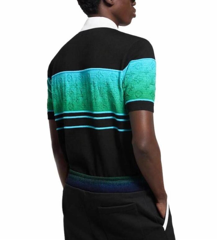 NIGO Louis Vuitton Men's Summer Colorblock Logo Print Polo Neck Cotton Short Sleeve T-Shirt #nigo76235