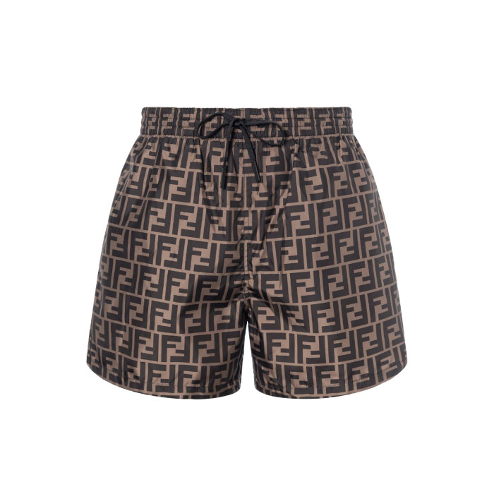 NIGO Fendi Men's Summer Solid Colour Letter Logo Print Bermuda Shorts #nigo76237