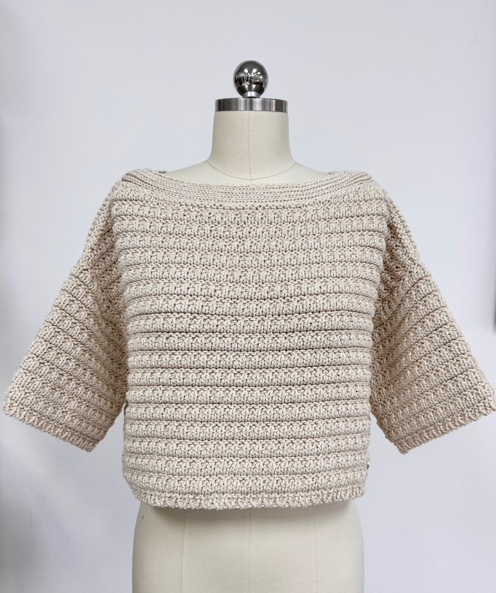 NIGO Chanel Women's Summer Solid Color One Shoulder Seven Sleeve Knit Sweater Top #nigo76244