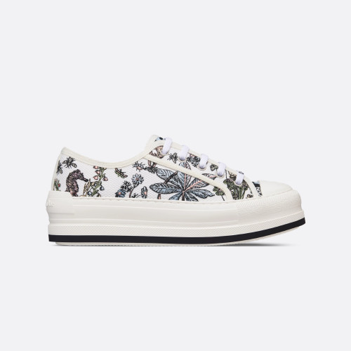 NIGO Dior Walk'n'Dior Women's Thick Sole Pattern Printed Low Top Lace Up Flat Sneakers Shoes #nigo76234