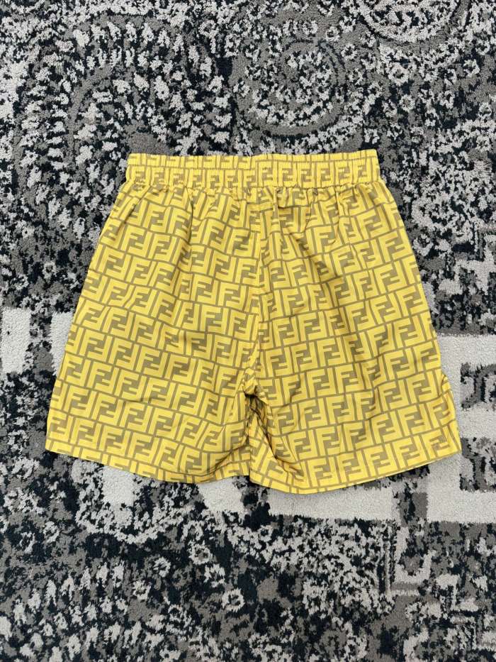 NIGO Fendi Men's Summer Solid Colour Letter Logo Print Bermuda Shorts #nigo76237