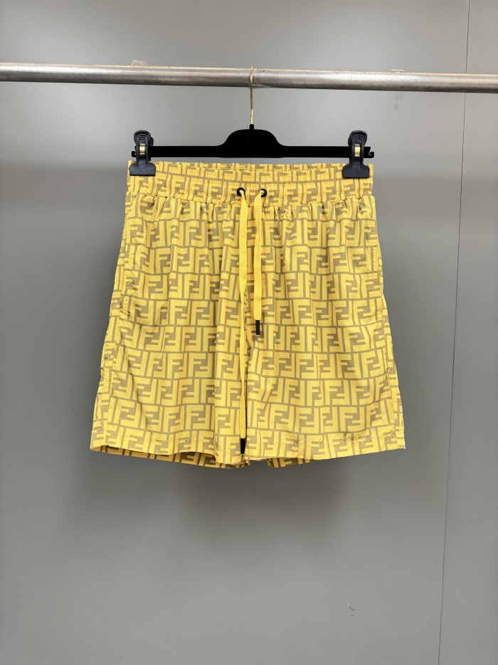 NIGO Fendi Men's Summer Solid Colour Letter Logo Print Bermuda Shorts #nigo76237