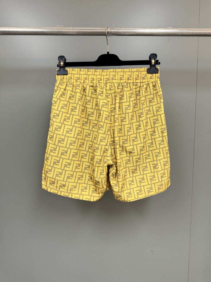 NIGO Fendi Men's Summer Solid Colour Letter Logo Print Bermuda Shorts #nigo76237