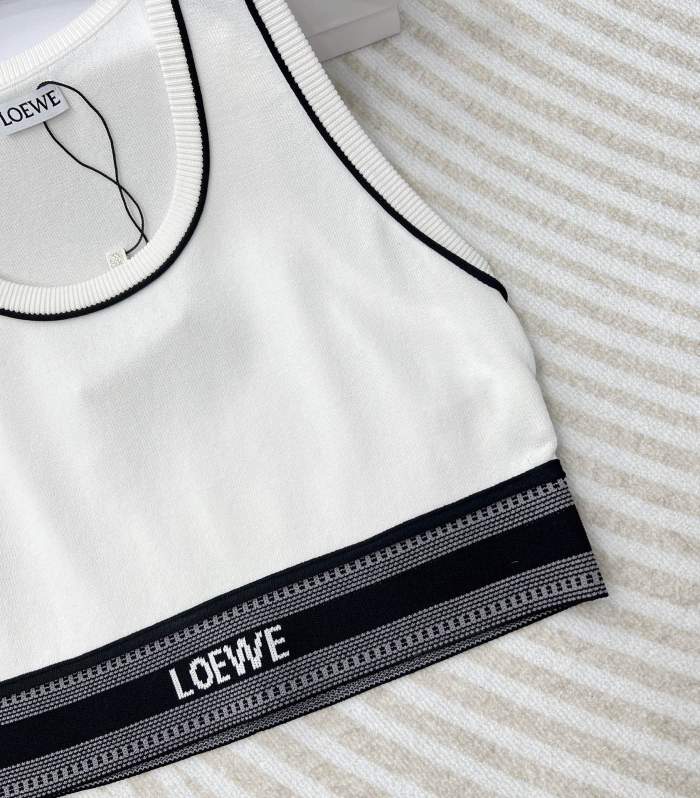NIGO Loewe Women's Summer Colorblocked Monogrammed Knit Jacquard Cami Tank Top #nigo76233