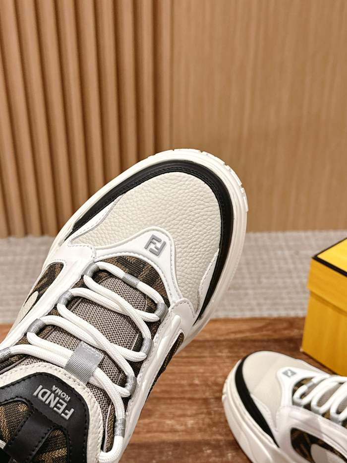 NIGO Fendi Force Men's All Season Colorblock Leather Low Top Lace Up Sneakers Shoes #nigo76253