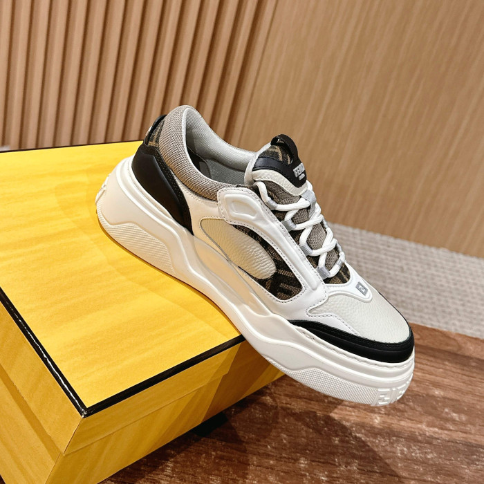 NIGO Fendi Force Men's All Season Colorblock Leather Low Top Lace Up Sneakers Shoes #nigo76253