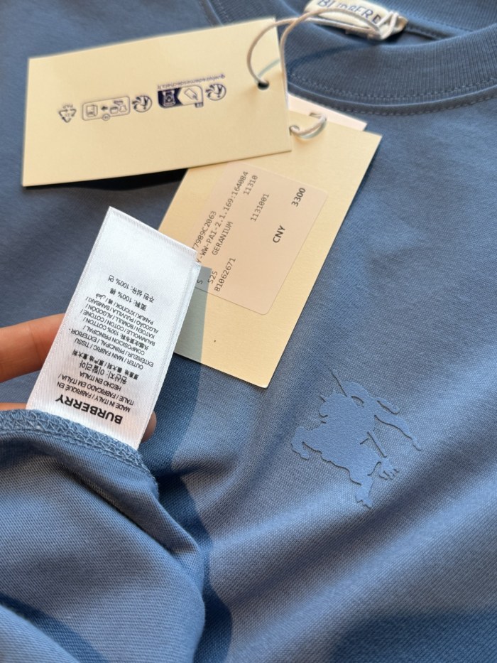 NIGO Burberry Men's Summer Knight Graphic Printed Solid Color Round Neck Cotton Short Sleeve T-Shirt #nigo76248