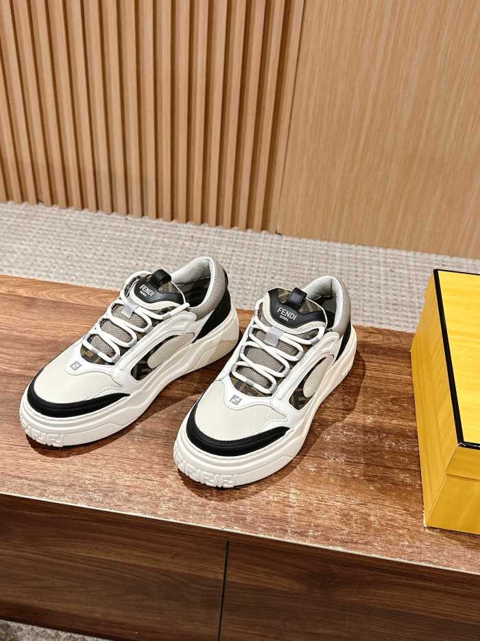 NIGO Fendi Force Men's All Season Colorblock Leather Low Top Lace Up Sneakers Shoes #nigo76253