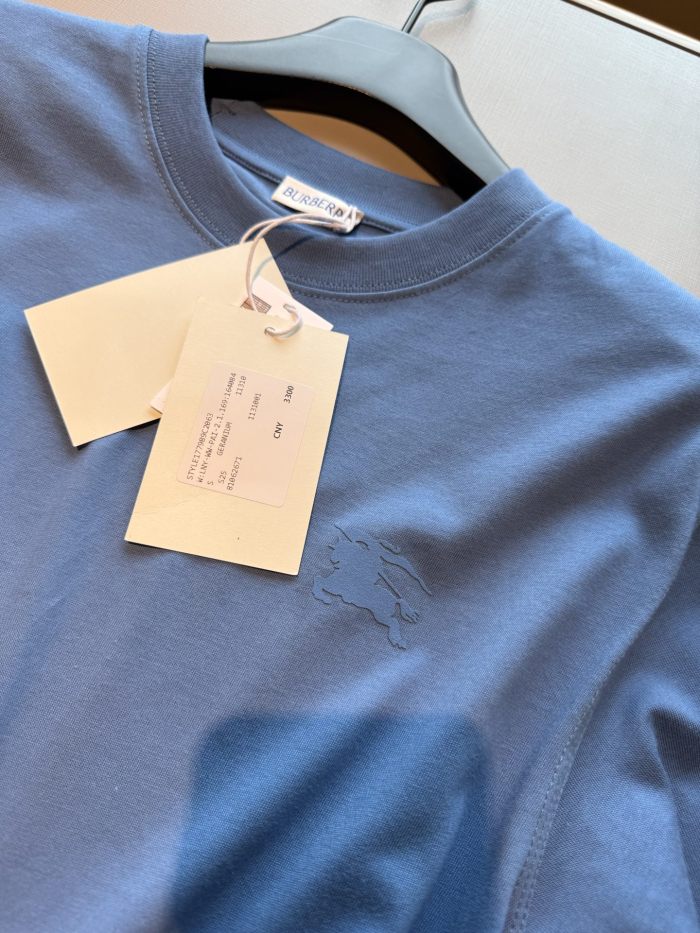 NIGO Burberry Men's Summer Knight Graphic Printed Solid Color Round Neck Cotton Short Sleeve T-Shirt #nigo76248