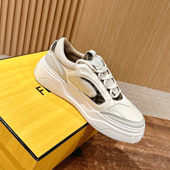 NIGO Fendi Force Men's All Season Colorblock Leather Low Top Lace Up Sneakers Shoes #nigo76253