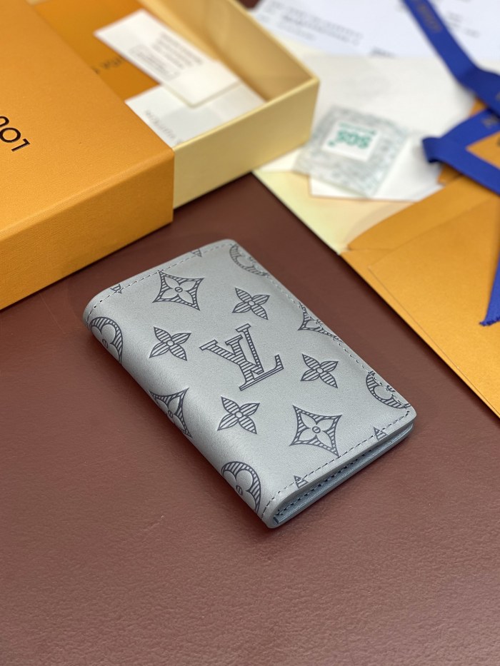 NIGO Louis Vuitton Men's Monogram Shadow Leather Long Wallet Card Case Bag Bags #nigo76255