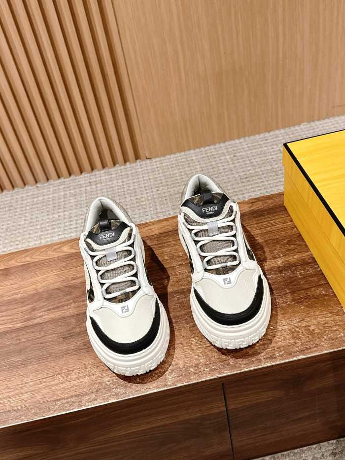 NIGO Fendi Force Men's All Season Colorblock Leather Low Top Lace Up Sneakers Shoes #nigo76253