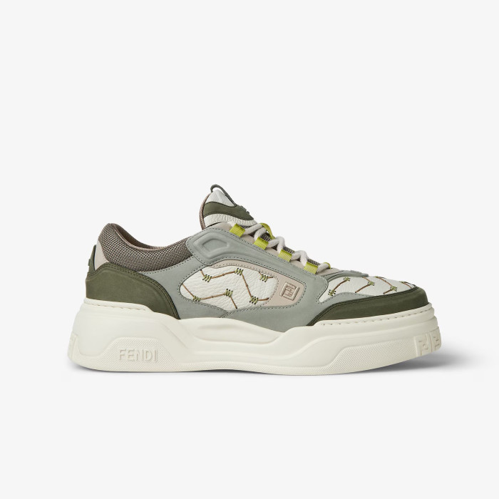 NIGO Fendi Force Men's All Season Colorblock Leather Low Top Lace Up Sneakers Shoes #nigo76253
