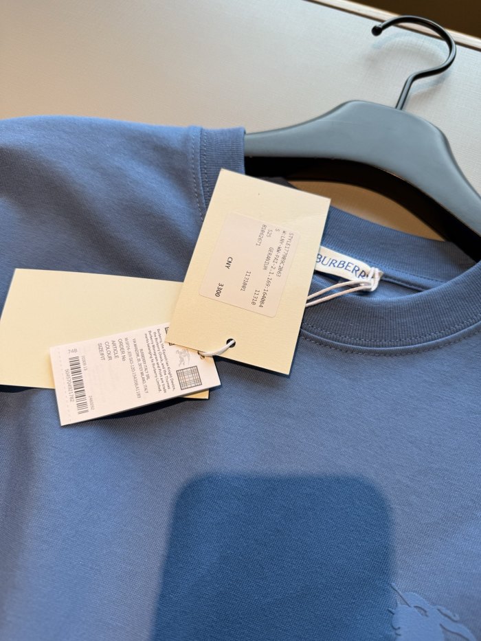 NIGO Burberry Men's Summer Knight Graphic Printed Solid Color Round Neck Cotton Short Sleeve T-Shirt #nigo76248