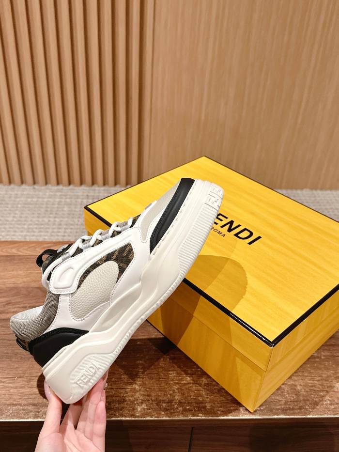 NIGO Fendi Force Men's All Season Colorblock Leather Low Top Lace Up Sneakers Shoes #nigo76253