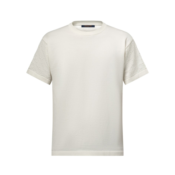 NIGO Louis Vuitton Men's Summer Solid Color Letter Printed Sleeve Cotton Round Neck Short Sleeve T-Shirt #nigo76252