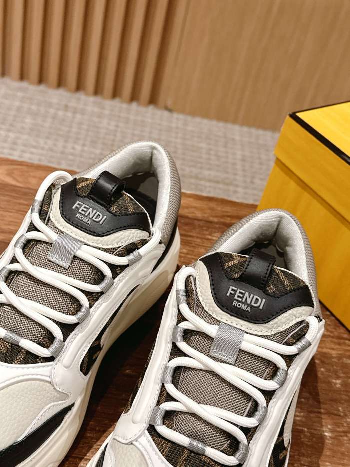 NIGO Fendi Force Men's All Season Colorblock Leather Low Top Lace Up Sneakers Shoes #nigo76253