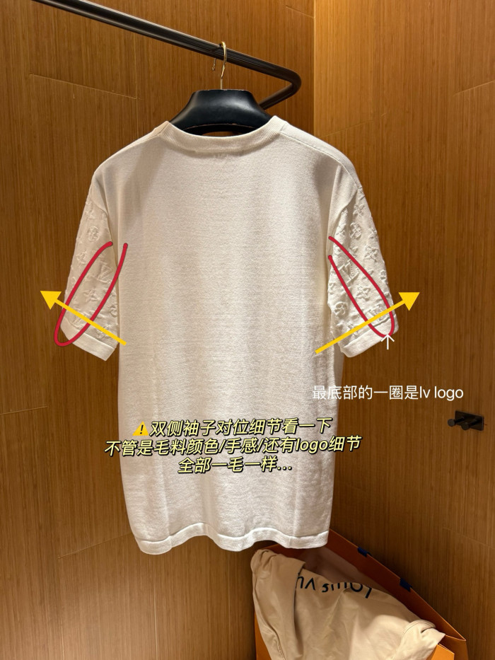 NIGO Louis Vuitton Men's Summer Solid Color Letter Printed Sleeve Cotton Round Neck Short Sleeve T-Shirt #nigo76252
