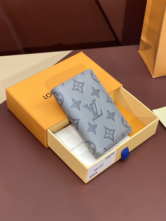 NIGO Louis Vuitton Men's Monogram Shadow Leather Long Wallet Card Case Bag Bags #nigo76255