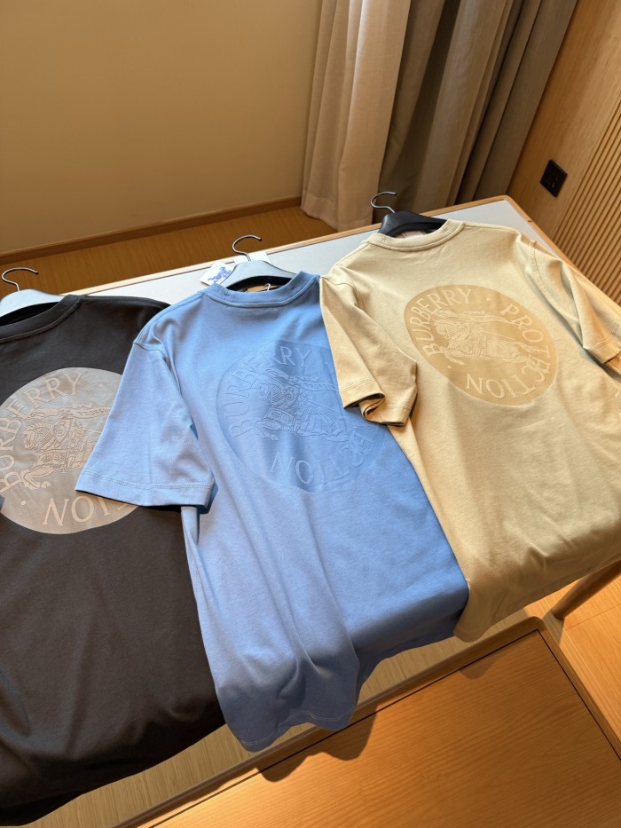 NIGO Burberry Men's Summer Knight Graphic Printed Solid Color Round Neck Cotton Short Sleeve T-Shirt #nigo76248