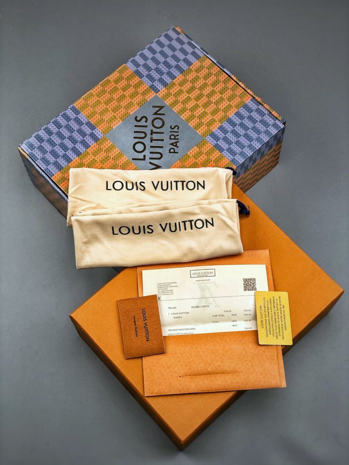 NIGO Louis Vuitton LV Trainer Maxi Men's Solid Color Leather Lace Up Low Top Board Shoes #nigo76279