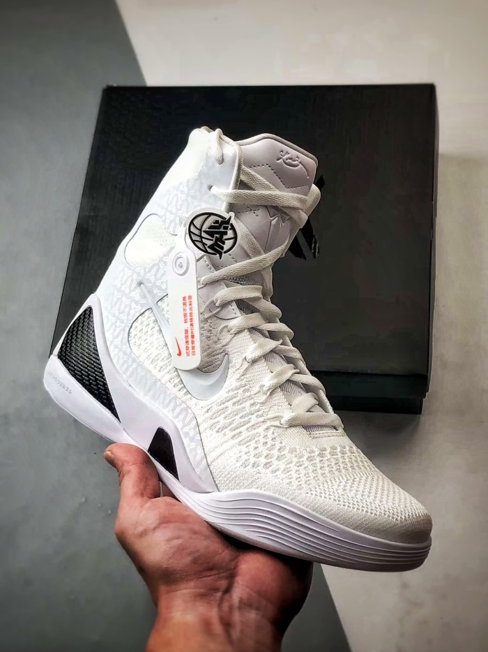 NIGO Nike Kobe 9 Elite Protro “Halo” Men's Four Seasons Solid Color Comfortable Slip Resistant Wear-resistant High Top Lace-up Basketball Shoes #nigo76274