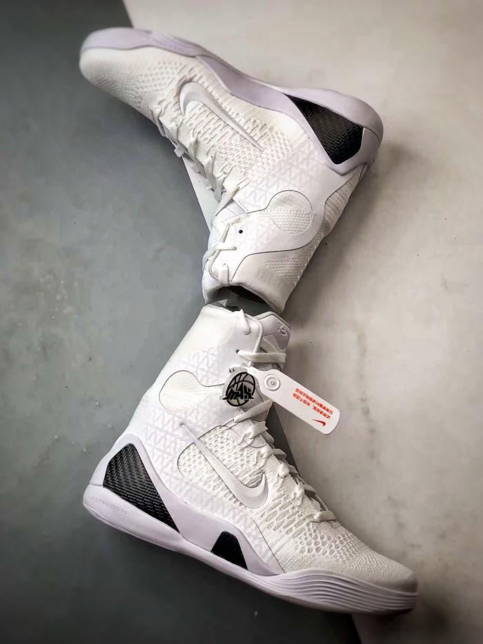 NIGO Nike Kobe 9 Elite Protro “Halo” Men's Four Seasons Solid Color Comfortable Slip Resistant Wear-resistant High Top Lace-up Basketball Shoes #nigo76274
