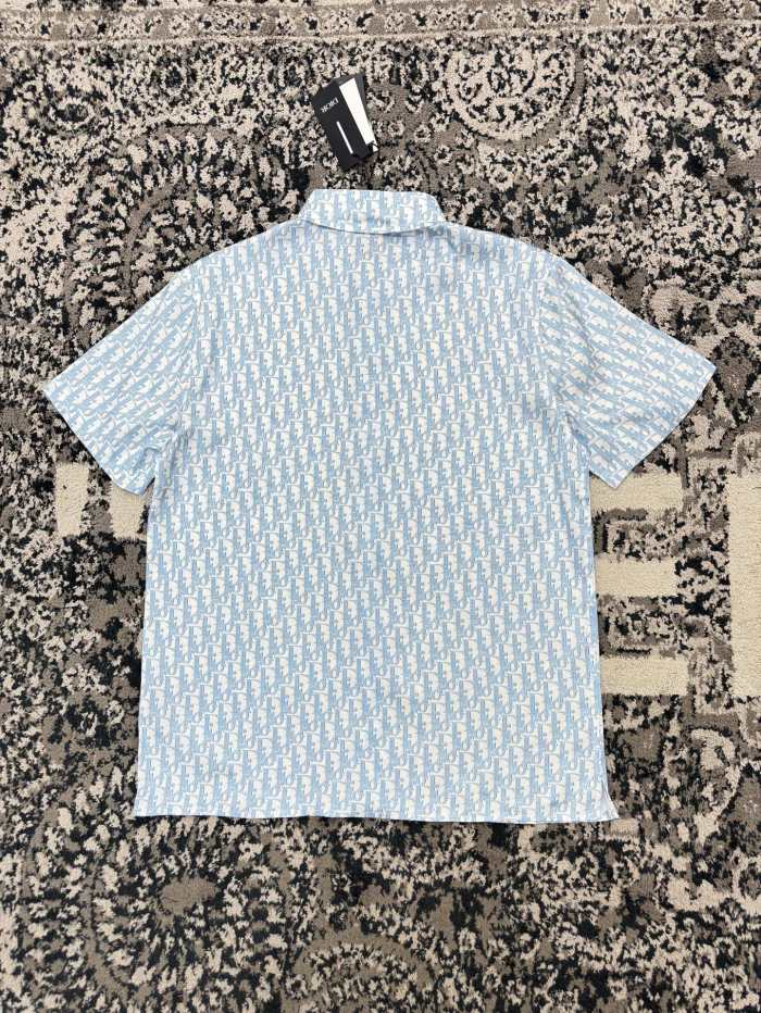NIGO Dior Men's Summer Solid Color Letter Printed Single Breasted Short Sleeve Shirt Shorts Set Suit #nigo76284