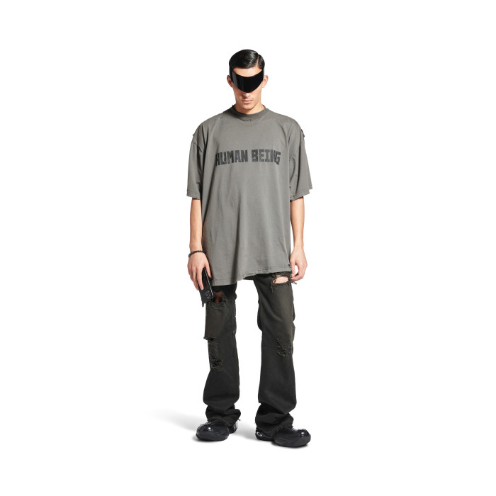 NIGO Men Women HUMAN BEING SHIFTED Summer Round Neck Short Sleeve Cotton Solid Color T-Shirt Ngvp #nigo1418
