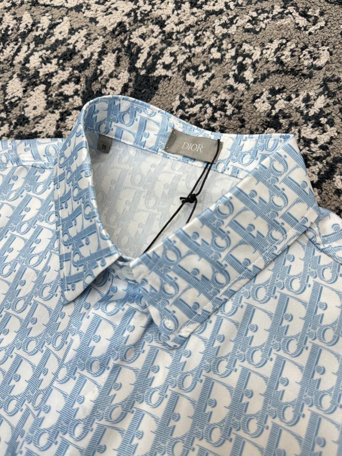 NIGO Dior Men's Summer Solid Color Letter Printed Single Breasted Short Sleeve Shirt Shorts Set Suit #nigo76284
