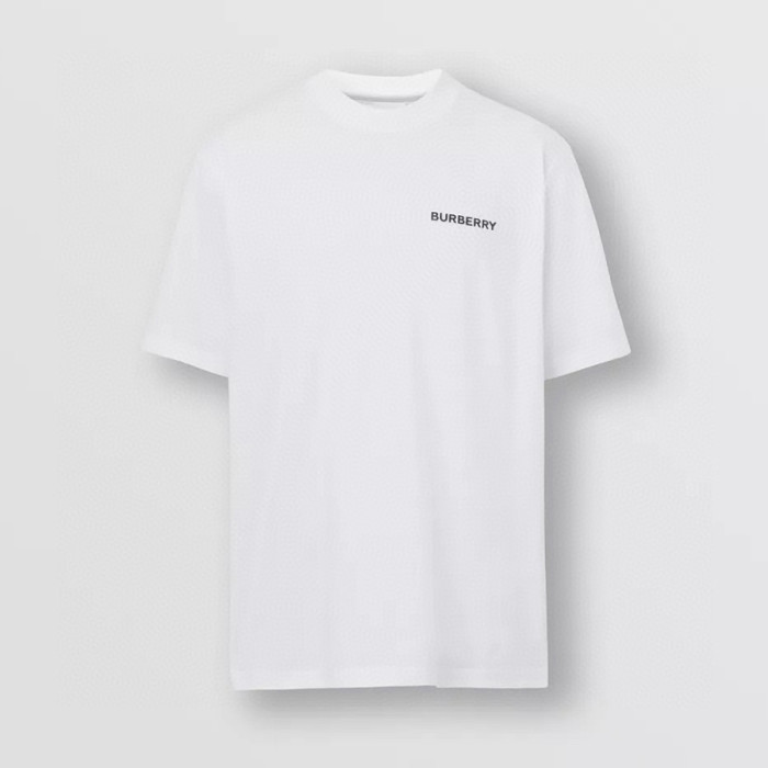 NIGO Burberry Men's Spring/Summer Solid Color Logo Cotton Loose Straight Short Sleeve T-Shirt #nigo76327