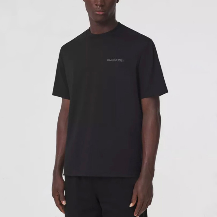 NIGO Burberry Men's Spring/Summer Solid Color Logo Cotton Loose Straight Short Sleeve T-Shirt #nigo76327