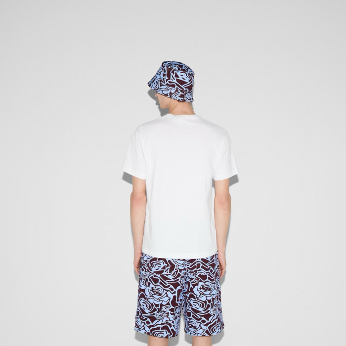 NIGO Gucci Men's Summer Logo Print Embroidery Solid Color Cotton Jersey Short Sleeve T-Shirt #nigo76314
