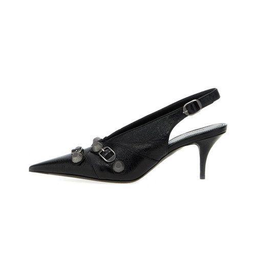 NIGO Balenciaga Women's Spring And Summer Punk Style Rivets High Heels Solid Color Fine Heel Leather Casual Shoes Shoes High 8.5cm Ngvp #nigo1421