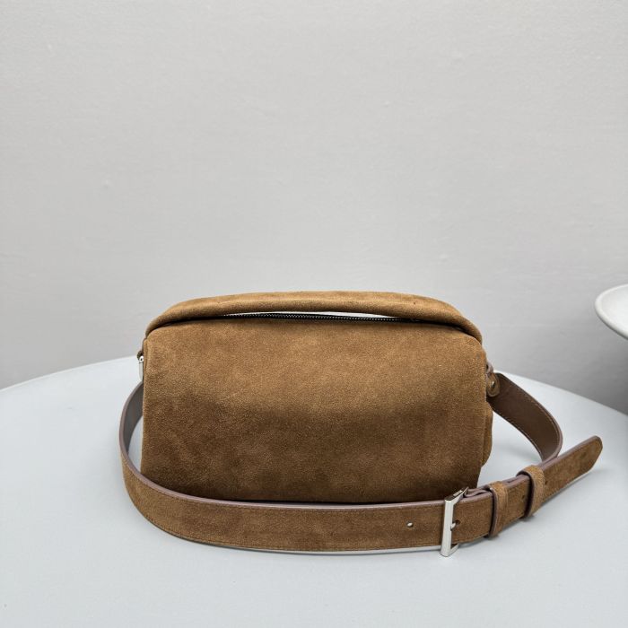 NIGO Prada Men's And Women's Solid Color Letter Print Zipper Closure Calfskin Shoulder Crossbody Handbag Bag Bags #nigo76296