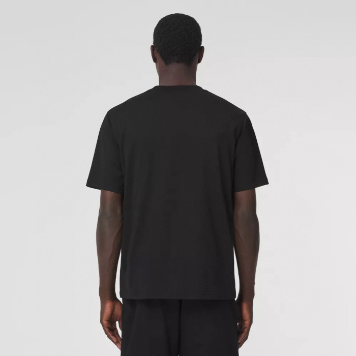 NIGO Burberry Men's Spring/Summer Solid Color Logo Cotton Loose Straight Short Sleeve T-Shirt #nigo76327