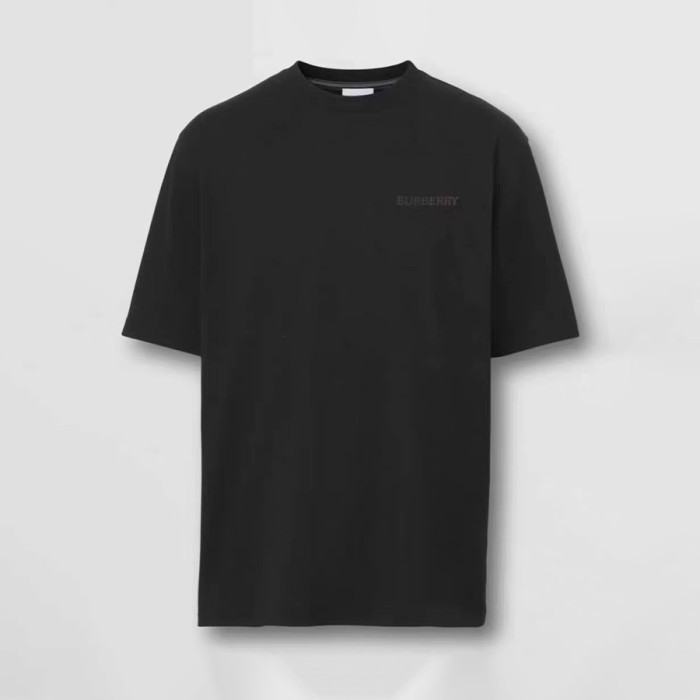 NIGO Burberry Men's Spring/Summer Solid Color Logo Cotton Loose Straight Short Sleeve T-Shirt #nigo76327