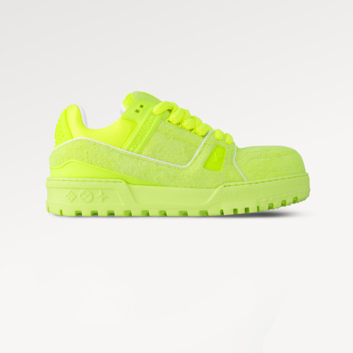 NIGO Louis Vuitton LV Trainer Maxi  Men's Women‘s Colour Blocking Patchwork Leather Lace-Up Low Top Board Shoes Fashion Thick Laces Comfortable Sports Running Shoes #nigo76341