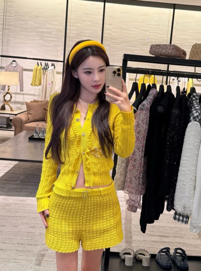 NIGO Chanel Women's Spring, Autumn And Winter Solid Color Lace Round Neck Cotton Long Sleeve Knitted Cardigan Ngvp #nigo1434