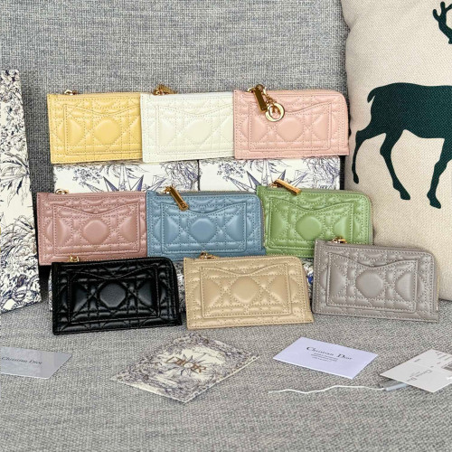 NIGO Dior Lady Dior Cosmos Zipped Card Holder Women's Fashion Temperament Logo Solid Colour Metal Decoration Card Case Card Holder Bag Bags S0965ONMJ  #nigo81143