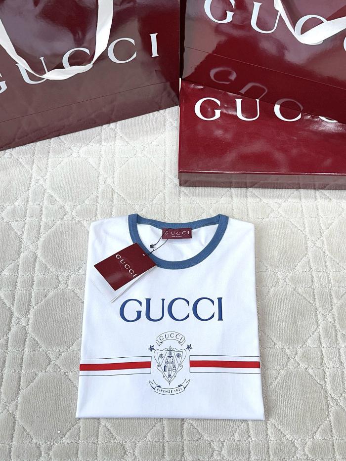 NIGO Gucci Women's Summer Monogram Printed Round Neck Cotton Short Sleeve T-Shirt #nigo76383