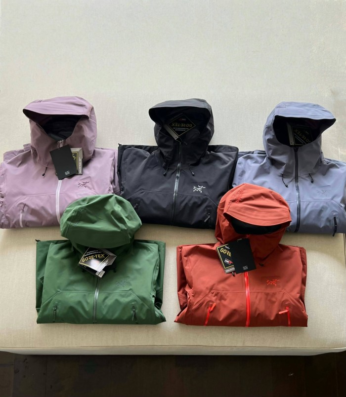 NIGO Arcteryx Men's Autumn and Winter Solid Color Waterproof Fabric Hooded Zipper Long Sleeve Jacket #nigo76354