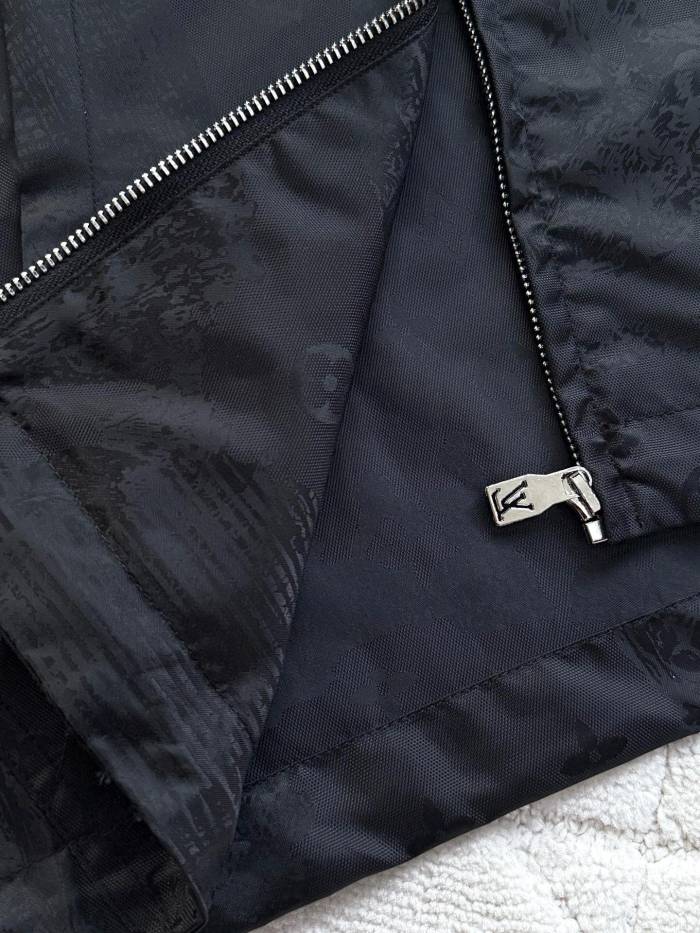 NIGO Louis Vuitton Men's Spring and Autumn Solid Color Logo Pattern Full Print Zipper Hooded Long Sleeve Jacket #nigo76377
