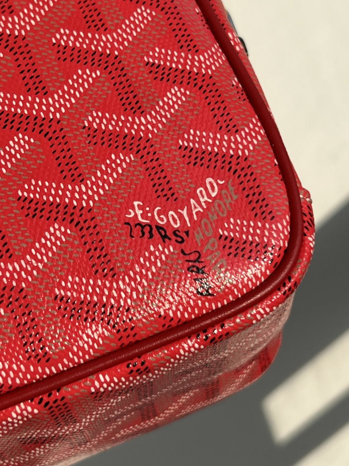 NIGO GOYARD Cap-vert Men's And Women's Old Flower Full Print Inside And Outside Compartments Canvas Patchwork Leather Messenger Bag Camera Bag Shoulder Crossbody Bags #nigo76387