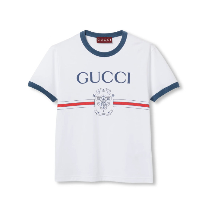 NIGO Gucci Women's Summer Monogram Printed Round Neck Cotton Short Sleeve T-Shirt #nigo76383