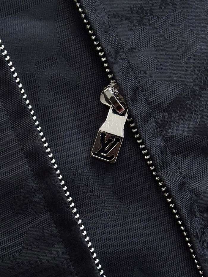 NIGO Louis Vuitton Men's Spring and Autumn Solid Color Logo Pattern Full Print Zipper Hooded Long Sleeve Jacket #nigo76377