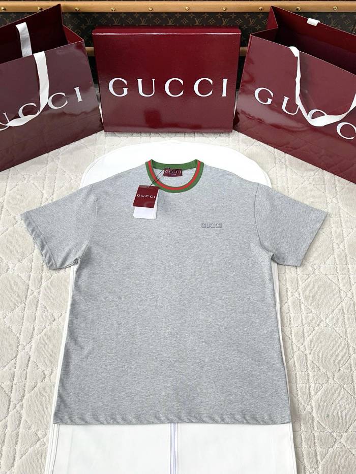 NIGO Gucci Women's Summer Red and Green Round Neck Embroidery Printed Loose Drop Shoulder Short Sleeve T-Shirt #nigo76381