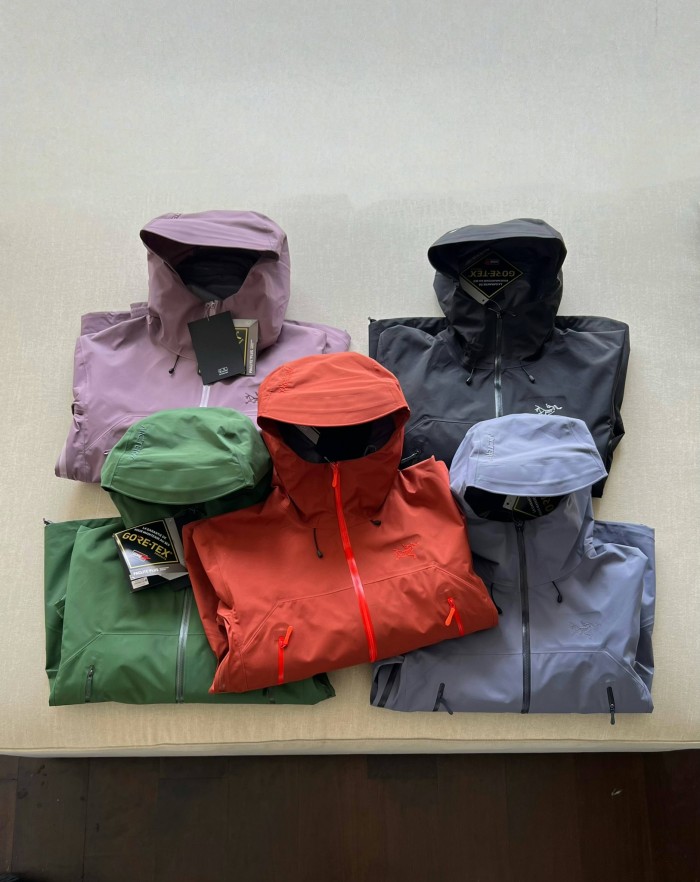 NIGO Arcteryx Men's Autumn and Winter Solid Color Waterproof Fabric Hooded Zipper Long Sleeve Jacket #nigo76354