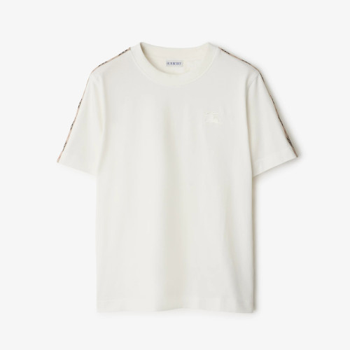 NIGO Burberry Women's Summer War Horse Embroidery Check Print Short Sleeve Round Neck T-Shirt #nigo76382