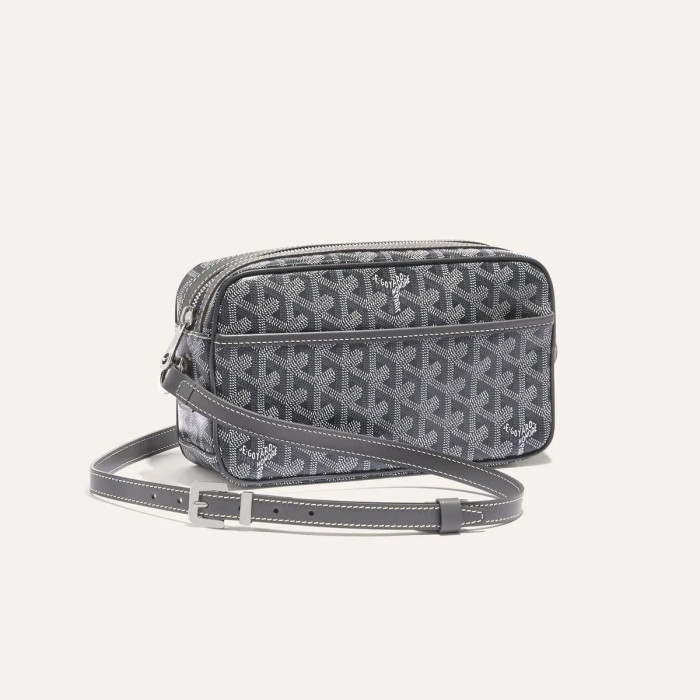 NIGO GOYARD Cap-vert Men's And Women's Old Flower Full Print Inside And Outside Compartments Canvas Patchwork Leather Messenger Bag Camera Bag Shoulder Crossbody Bags #nigo76387